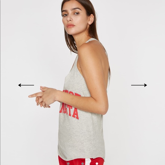 Pam & Gela ARCHED FEMINIST GANGSTA TANK - Picture 3 of 4